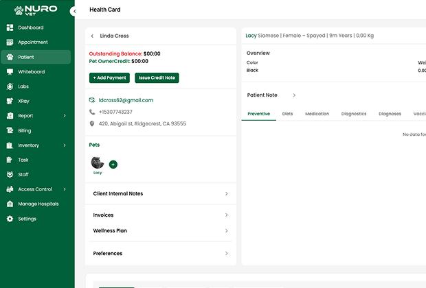 Pet Profiles & CRM Records
